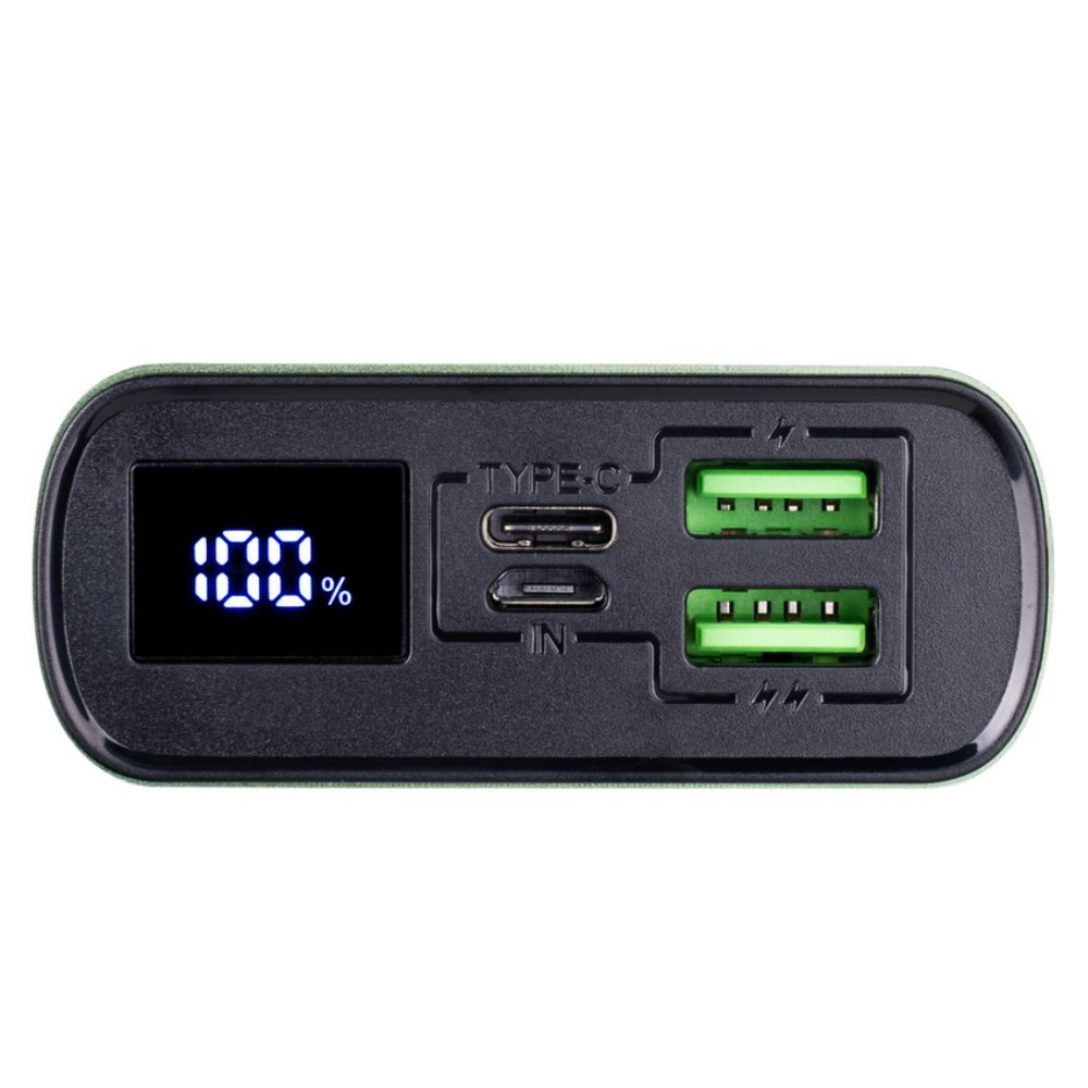 Повербанк з логотипом Gelius Lightstone 20000mAh QC+PD 22.5W Green Повербанк з логотипом Gelius Lightstone 20000mAh QC+PD 22.5W Green Фото 4